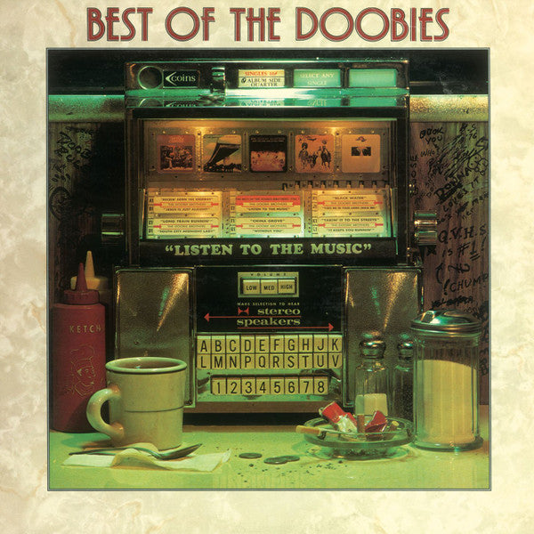 Best of The Doobies Album Doobie Brothers On Coke Bottle Green Vinyl LP Record