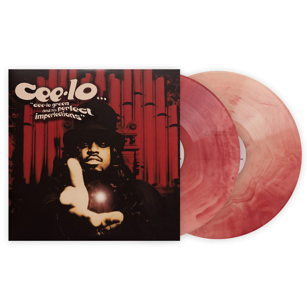 Ceelo Green And His Perfect Imperfections album on red galaxy colored vinyl LP record