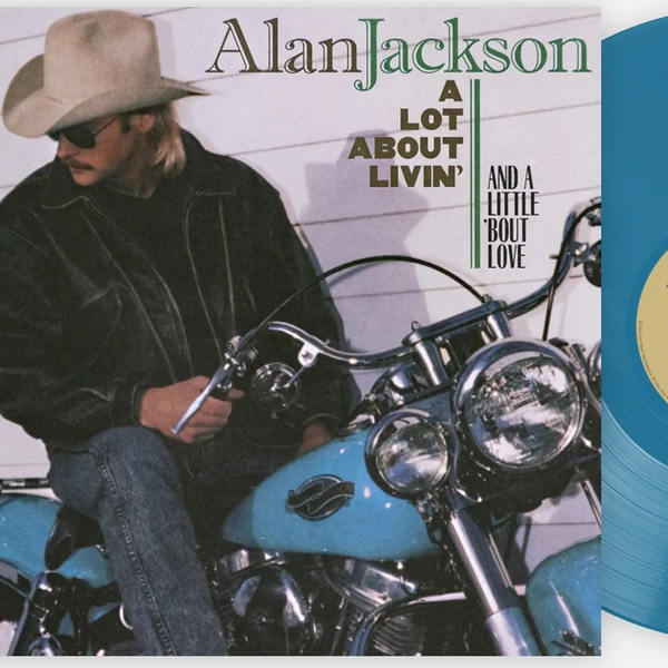 Alan Jackson - A Lot About Livin' - Blue Vinyl - LP - Colored Vinyl Record - crate-view