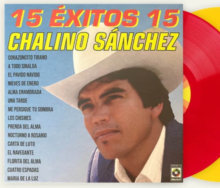 Chalino Sanchez - 15 Éxitos - Red Yellow Vinyl - LP - Colored Vinyl Record - crate-view