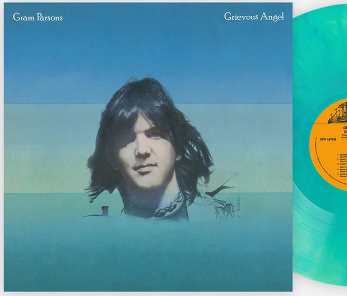 Gram Parsons - Grievous Angel - Blue Green Vinyl - LP - Colored Vinyl Record - crate-view