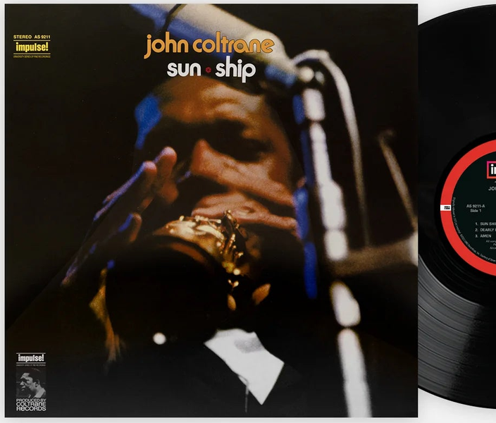 John Coltrane - Sun Ship - Black Vinyl - LP - Colored Vinyl Record - crate-view