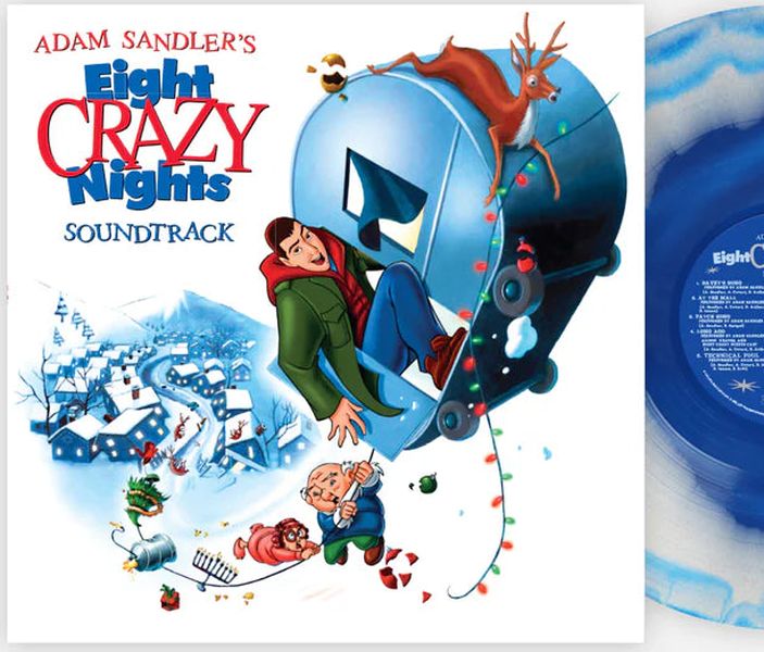 Adam Sandler - Eight Crazy Nights - Blue White Vinyl - LP - Colored Vinyl Record - crate-view