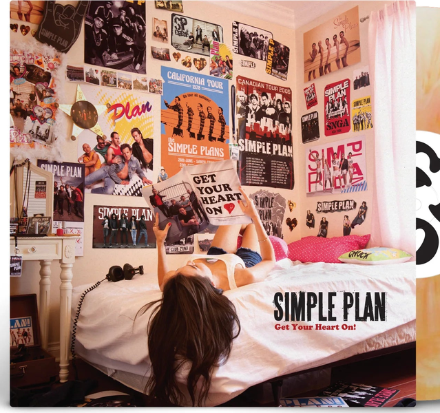 Simple Plan - Get Your Heart On! - White Orange Vinyl - LP - Colored Vinyl Record - crate-view