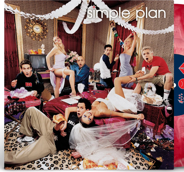Simple Plan - No Pads, No Helmets...Just Balls - Red White Vinyl - LP - Colored Vinyl Record - crate-view