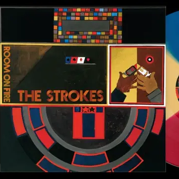 The Strokes - Room On Fire - Yellow Blue Red Vinyl - LP - Colored Vinyl Record - crate-view