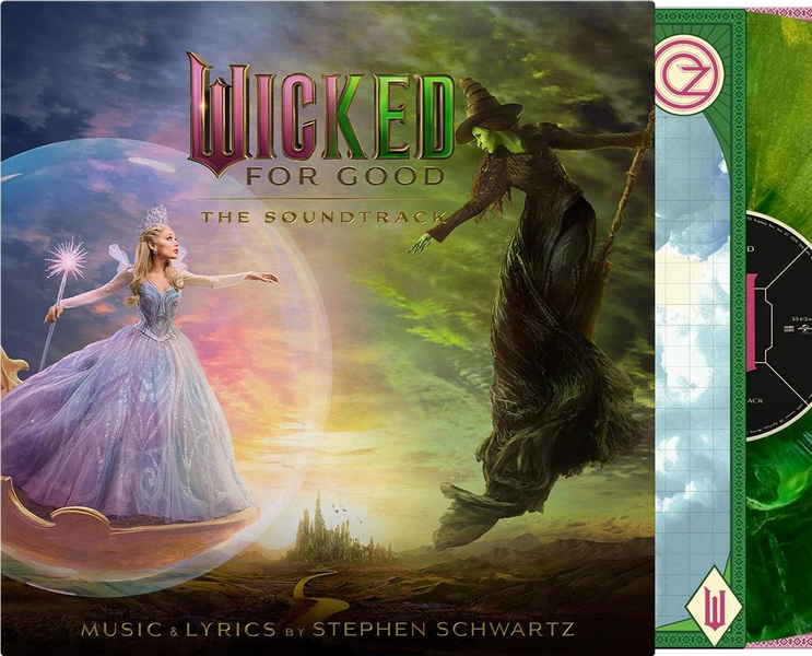 Wicked: For Good The Soundtrack - Pink Green Vinyl - Target Edition - Colored Vinyl Record - crate-view