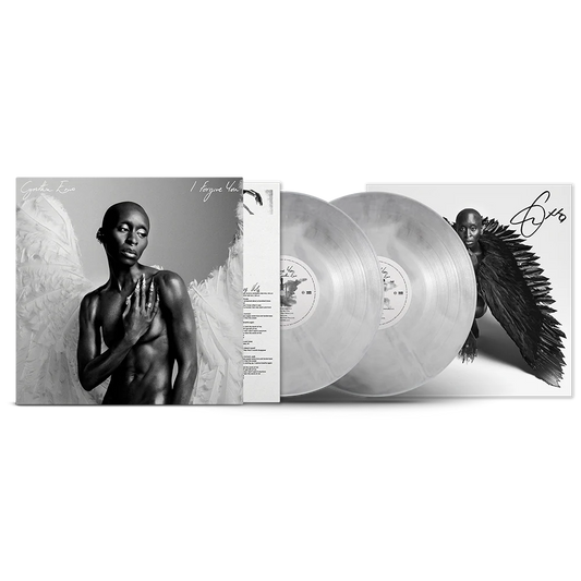 cythia erivo i forgive you white grey signed vinyl lp