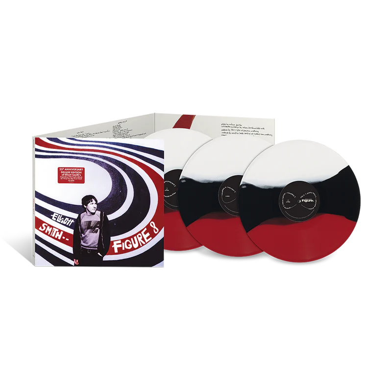 elliott smith figure 8 white black red vinyl lp