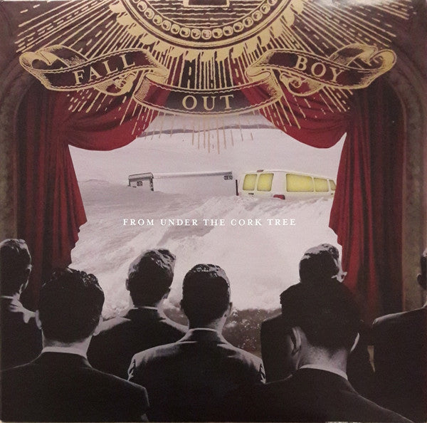 fall out boy under the cork tree red black split colored vinyl variant lp record cover