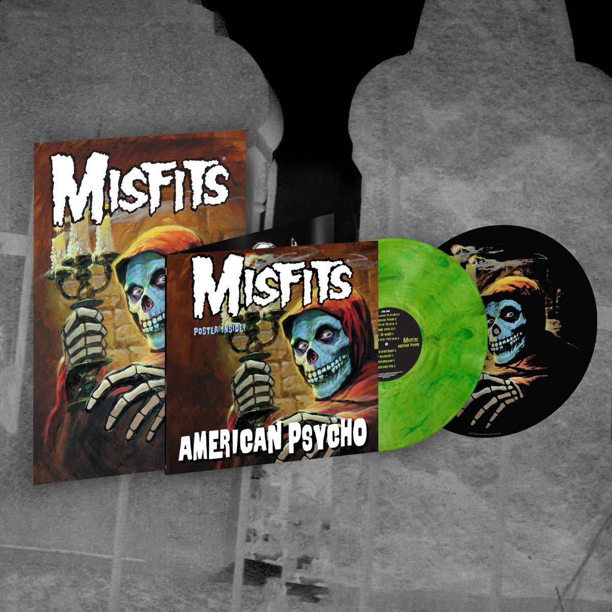 Misfits - American Psycho - Green [Neon] & Yellow Marble Vinyl - LP