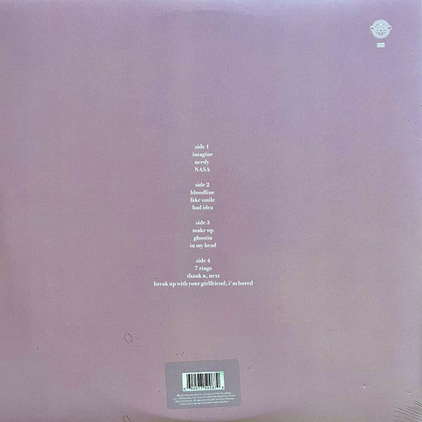 Ariana Grande - Thank U, Next - Clear Vinyl - 2LP - Used Like New