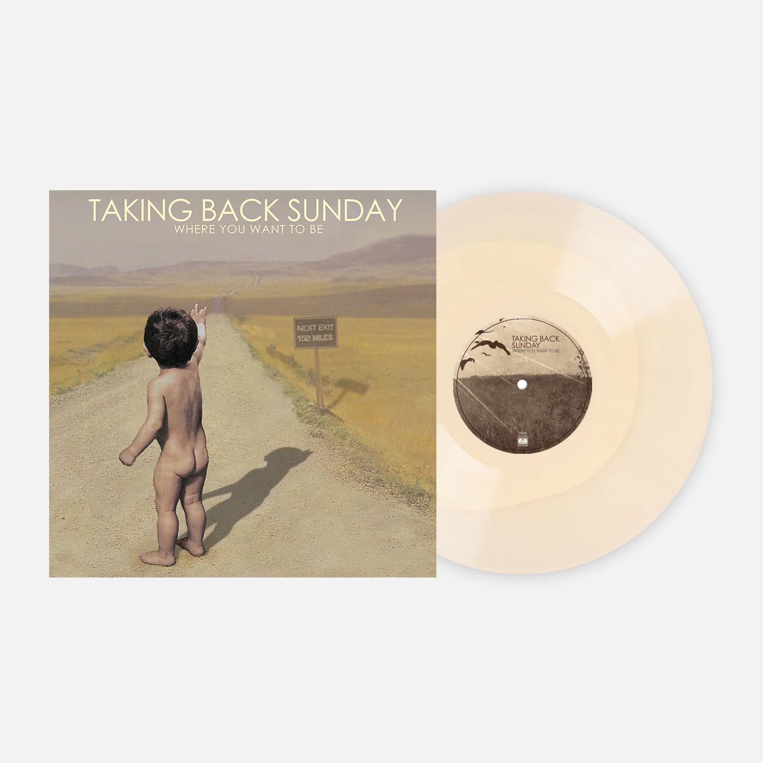 Taking Back Sunday Where You Want To Be On Tan Color Vinyl LP Record