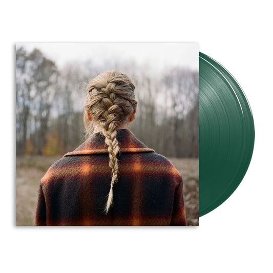Taylor Swift Evermore Album On Exclusive Dark Green Opaque Vinyl LP Record Variant