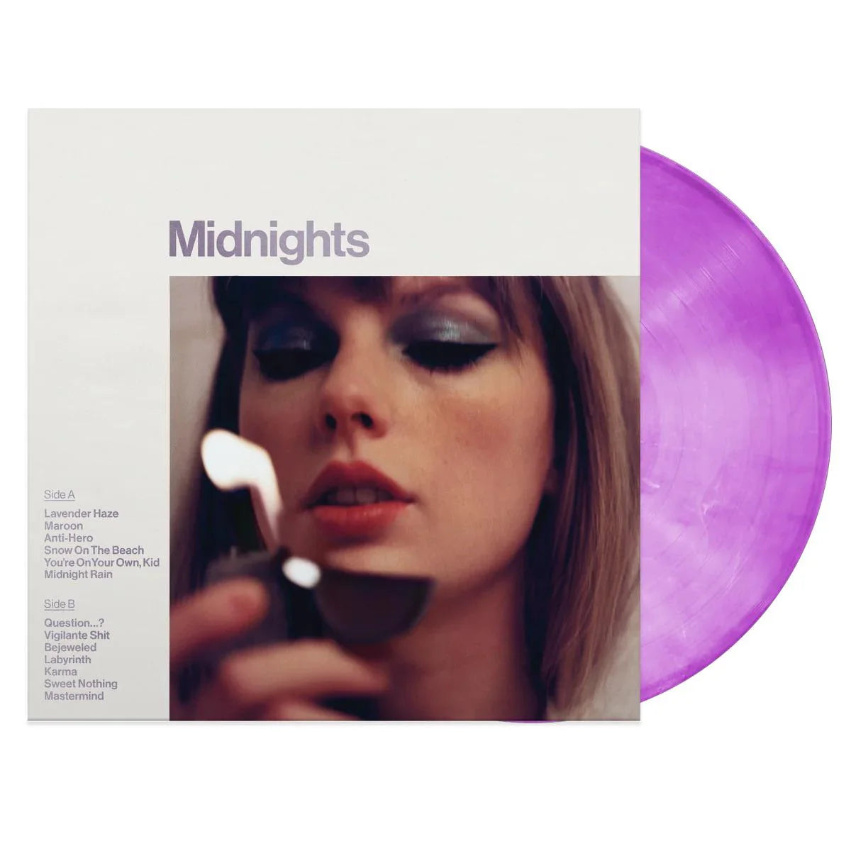 Taylor Swift Midnights Special Edition Love Potion Purple Marbled Vinyl LP Front