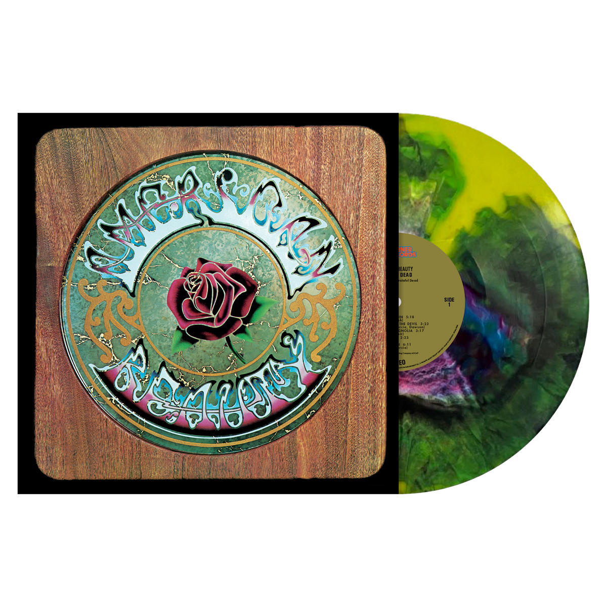 The Grateful Dead - American Beauty - Yellow/Green/Purple [Acid Effect] Vinyl - LP