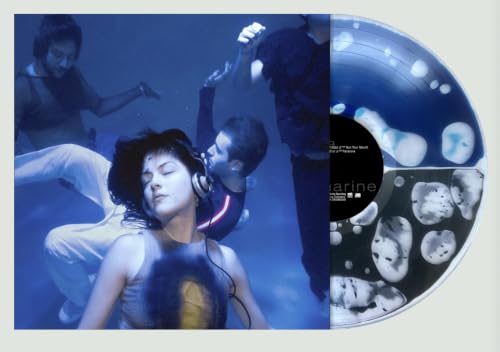 The Marias Submarine Vinyl Record, Clear with Split Black and Blue Liquid Fill, Alternative Artwork