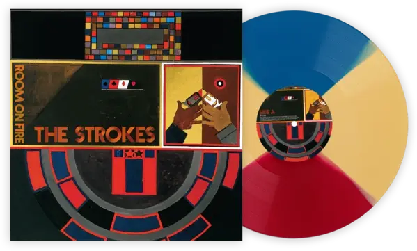 The Strokes "Room On Fire" Yellow Blue Red Variant Color Vinyl Record