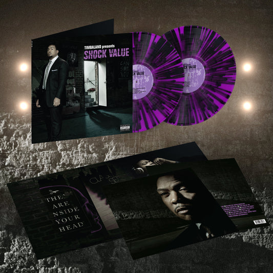 Timbaland Shock Value Purple Black Vinyl LP